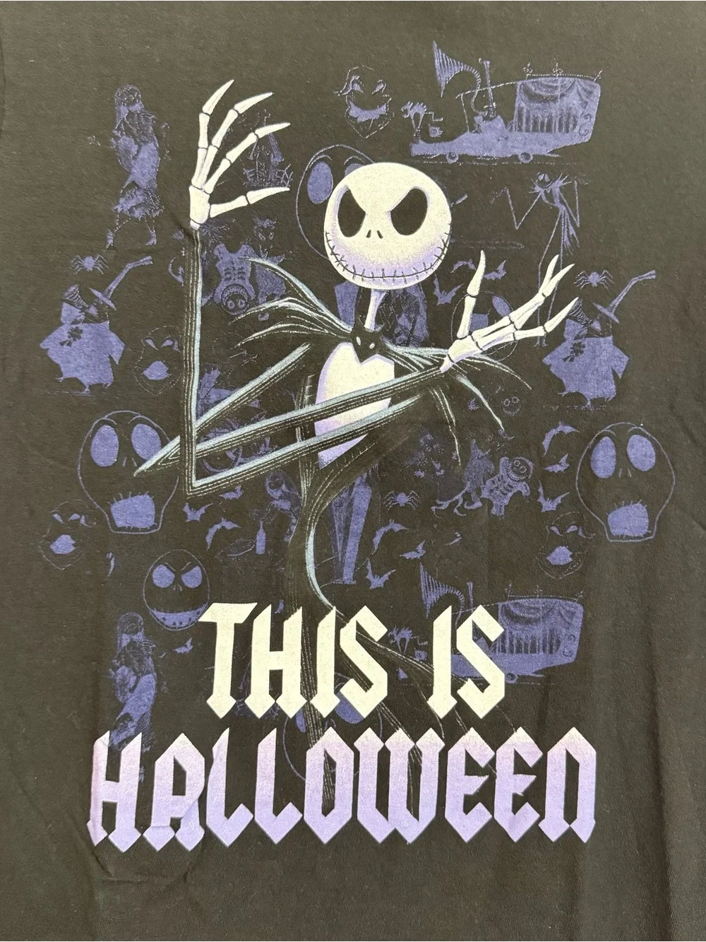 Disney Jack Skellington 'This Is Halloween' Black & Purple Graphic Tee